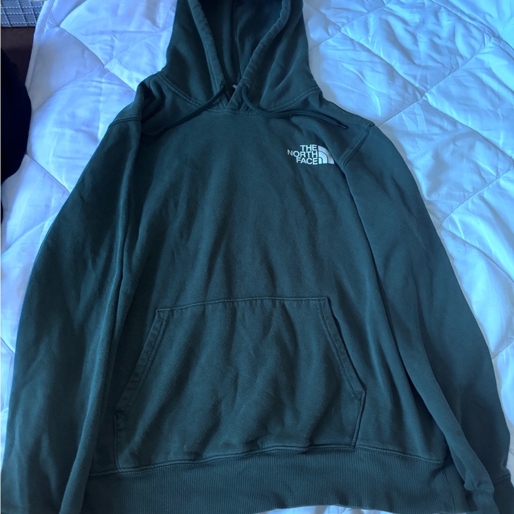 The North Face Green Pullover Sweater with Logo